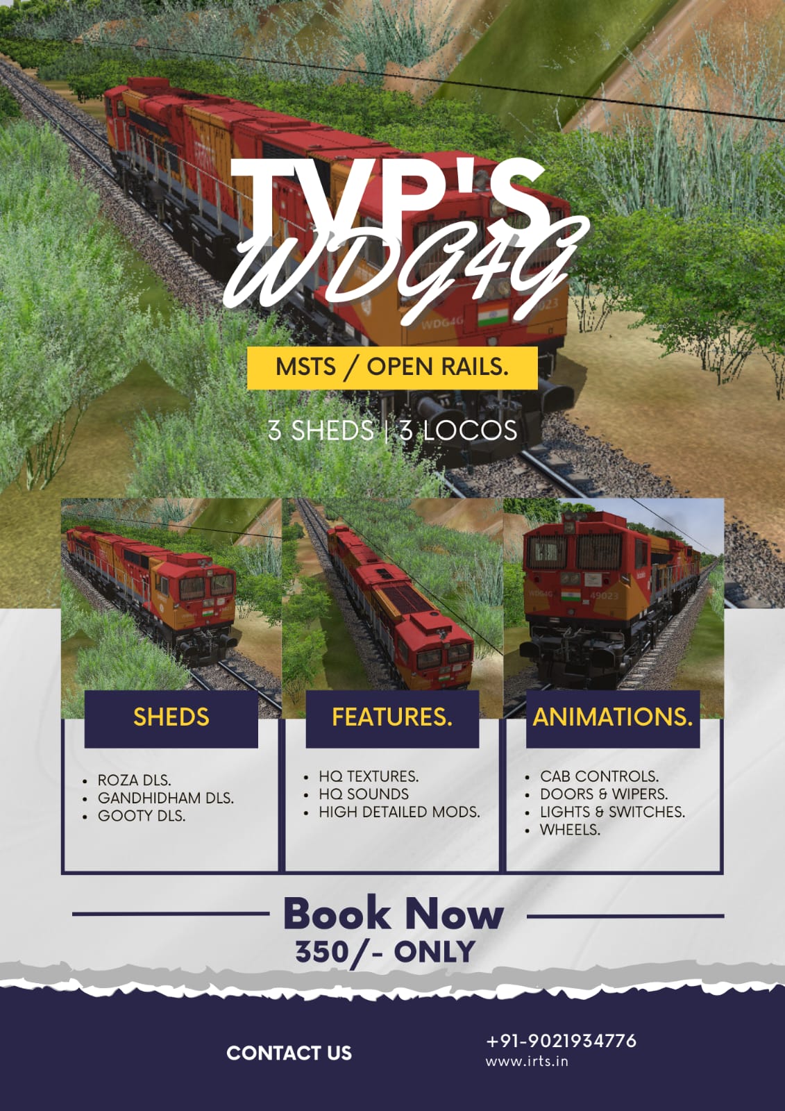 440465157_987708453363598_4407830862544541846_n TVP'S WDG4G LOCOMOTIVES SET PACK FOR MSTS OPEN RAILS - Image 1