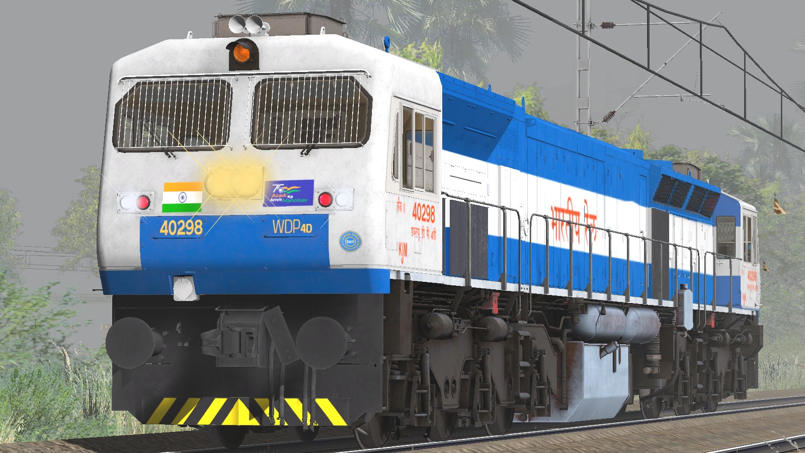 WhatsApp Image 2025-09-13 at 15.17.29 TVP'S - 40298 KJM WDP4D - BMTC LIVERY FOR MSTS / OPEN RAILS - Image 1