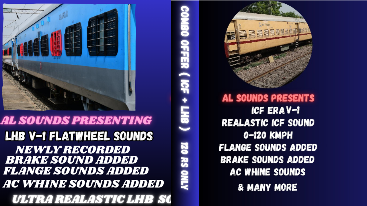 COMBO OFFER ( ICF + LHB ) AL_SOUNDS_COMBO_PACK - Image 1